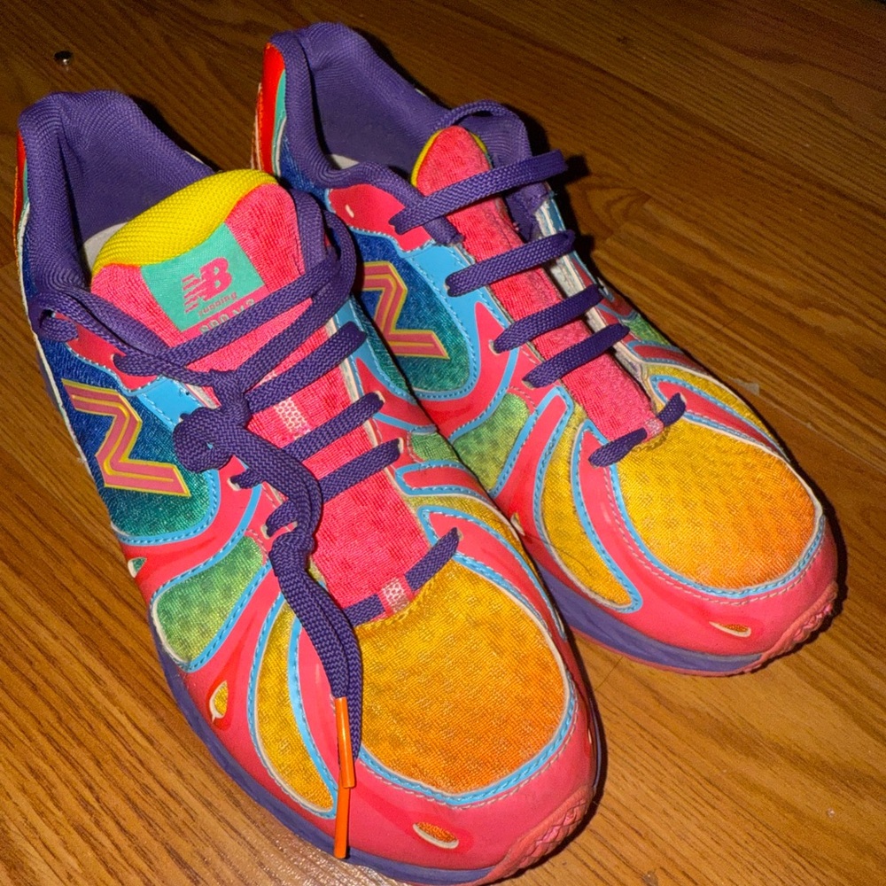 New Balance Colorful Sneakers - Red, Yellow, Blue, Green, Purple